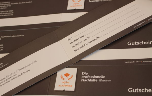 Geschenkgutschein Hochglanzdruck