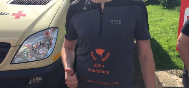 Teammitglied Dominik Peters läuft Monschau Marathon